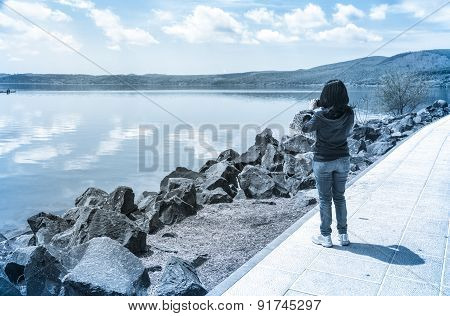Woman Taking Pictures