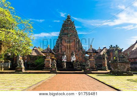 Main Entrance Of Country Temple In Bali,indonesia.