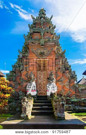 Main Entrance Of Country Temple In Bali,indonesia.