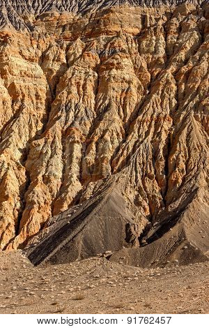 Ubehebe Crater - Right Orange Wall