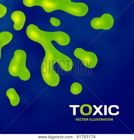 Abstract toxic vector color splash background paint fluid colorful ink splatters. Isolated creative