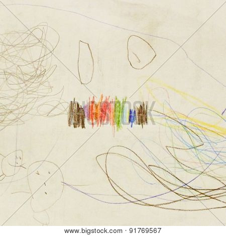 Abstract Children Drawing