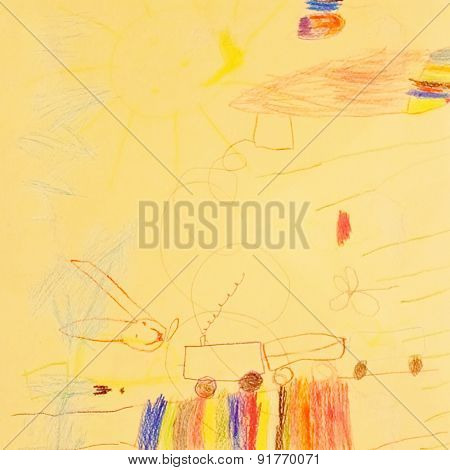 Abstract Children Drawing