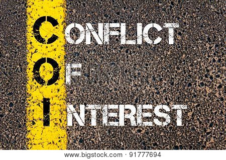 Business Acronym Coi As Conflict Of Interest