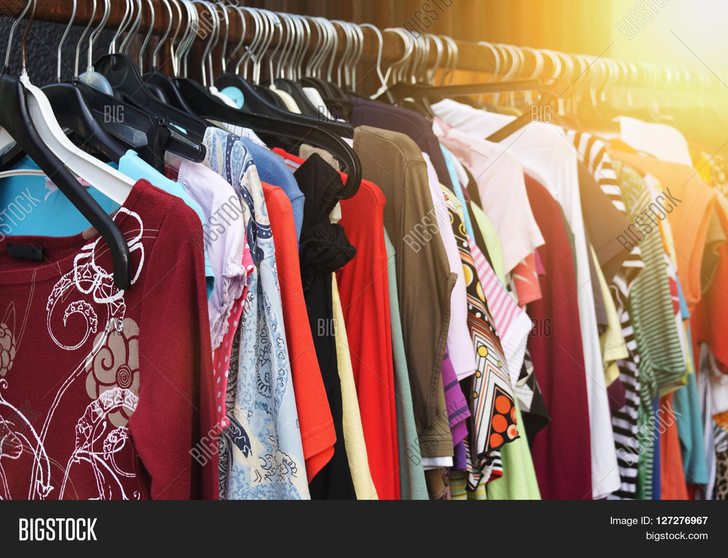 Clothes Rack Vintage Image & Photo (Free Trial) | Bigstock