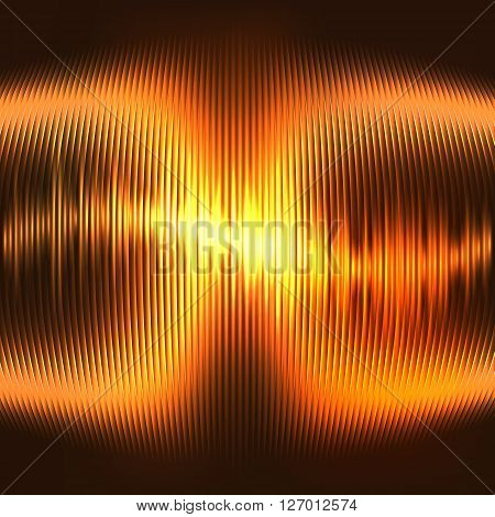Fire equalizer. Vector illustration. Sound abstract wave. Club studio dance music