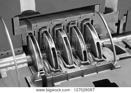 Pump for oil with five impellers for high pressure