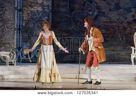 DNIPROPETROVSK, UKRAINE - APRIL 23, 2016: The Marriage of Figaro opera performed by members of the Dnipropetrovsk Opera and Ballet Theatre.
** Note: Visible grain at 100%, best at smaller sizes