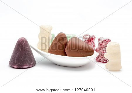 This pyramid shape of an cuberdons is a very tasty candy from Ghent in chocolate
