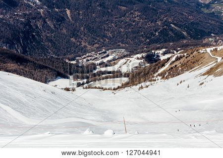 Ski Resort Les Orres, Hautes-alpes, France