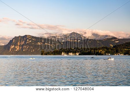 View Of The City Of Lucerne In Switzerland
