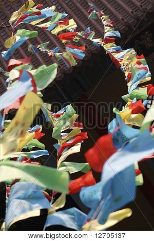 banderas de oración chino