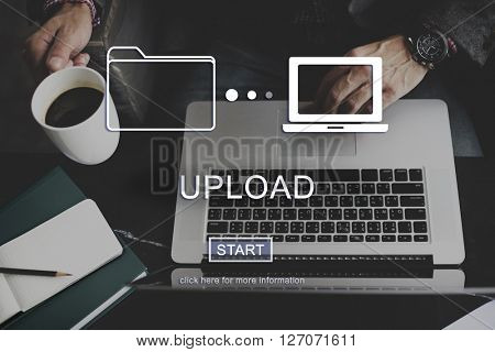 Uplaod Downloading Transfer Sharing Concept
