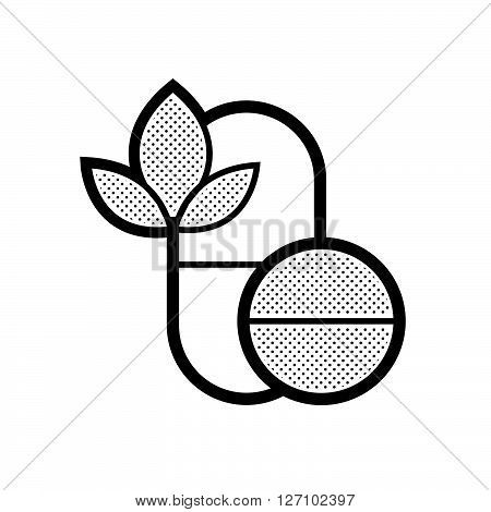 Pills Alternative medicine icon support vector design  eps 10.