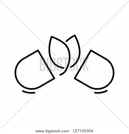 Line Icon Style, Natural Pills. Alternative Medicine Icon