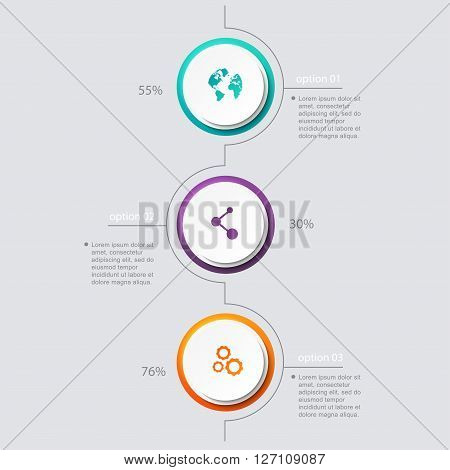 Vector Colorful Info Graphics For Your Business Presentations.