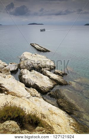 Beach in Skiathos island Sporades archipelago Greece