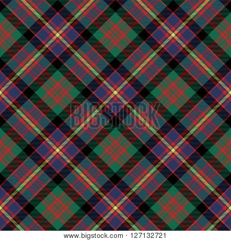 cameron of erracht tartan diagonal seamless pattern fabric texture. Vector illustration. EPS 10. No transparency. No gradients.