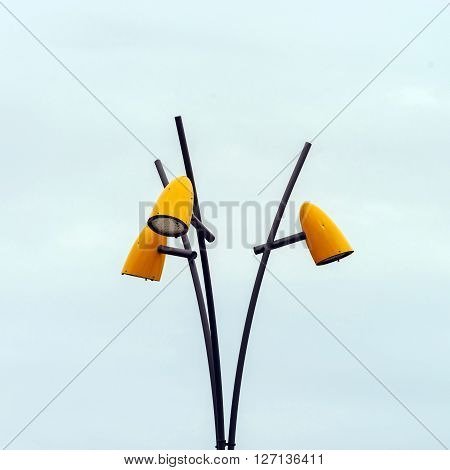 Modern Street Lamp In Saverne, France