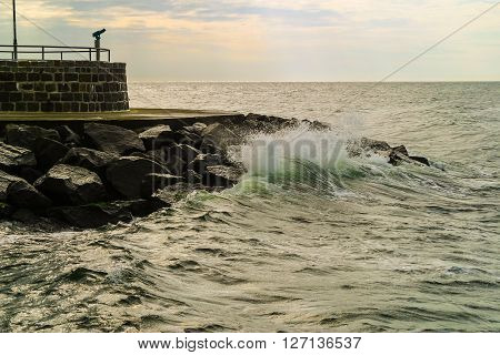 Observation deck overlooking the Baltic Sea, Nature
