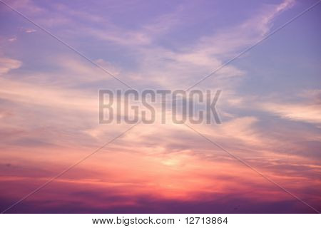 Profondamente viola tramonto