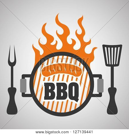 Grill concept with icon design, vector illustration 10 eps graphic.