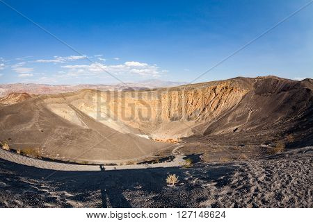 View of the Ubehebe Crater Death Valley National Park