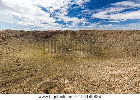 View Of The Meteor Crater, Flagstaff, Arizona