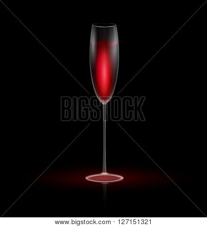 dark background and the glass of red wine