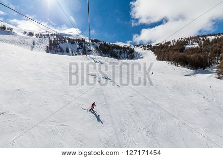 Ski Resort Les Orres, Hautes-alpes, France