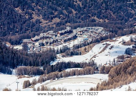 Ski Resort Les Orres, Hautes-alpes, France