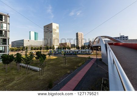 Famous Postcard View Of Various Houses And Churches In The New Town Part Of Zurich