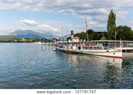 View Of The City Of Lucerne In Switzerland