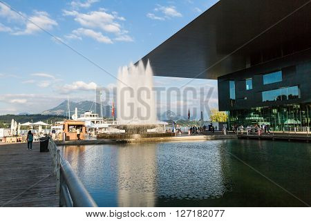 View Of The City Of Lucerne In Switzerland
