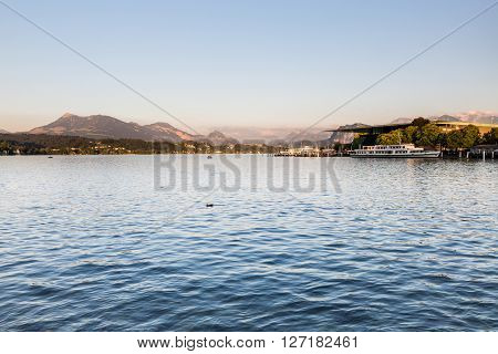 View Of The City Of Lucerne In Switzerland