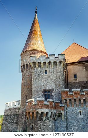 Famous Corvin Castle in Hunedoara Romania, Europe