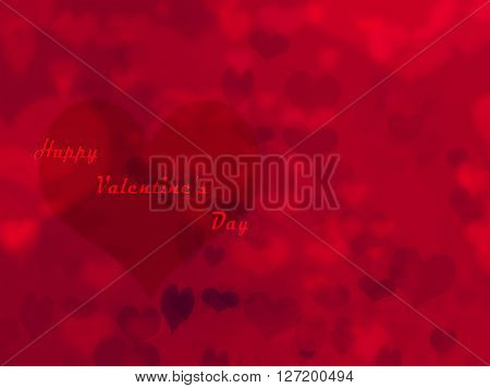 Valentines Day Background With Hearts