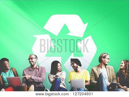 Recycle Green Environment Conservation Eco Concept
