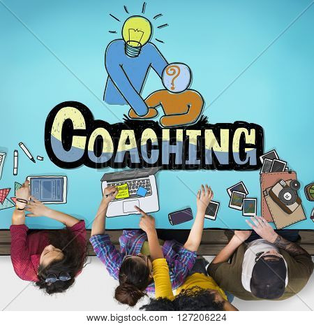 Coaching Leadership Guidance Manage Mentor Concept