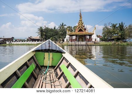 Padogas of Buddhist -Inle lake Shan state of Myanmar.