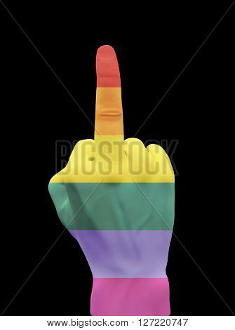 Rainbow FU 3D Render