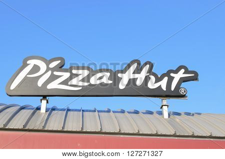 Clacton on sea, Essex, England, UK-20 September 2015: The logo of the brand 