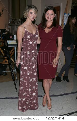 LOS ANGELES - APR 25:  Linsey Godfrey, Heather Tom at the Bold and Beautiful Emmy Nominees Celebration at the CBS Television City on April 25, 2016 in Los Angeles, CA