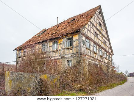 a rundown old farmhouse in Southern Germany