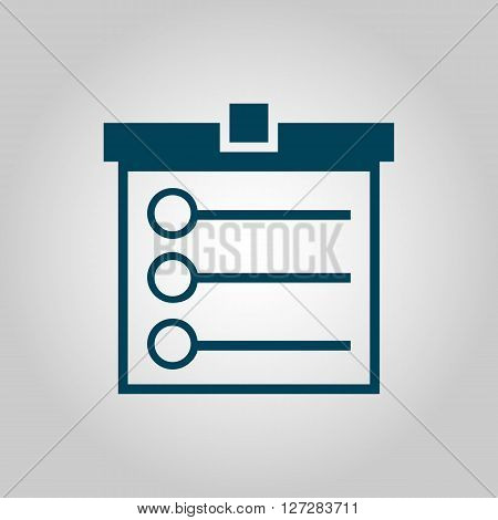 Task List Icon In Vector Format. Premium Quality Task List. Web Graphic Task List Sign On Grey Backg