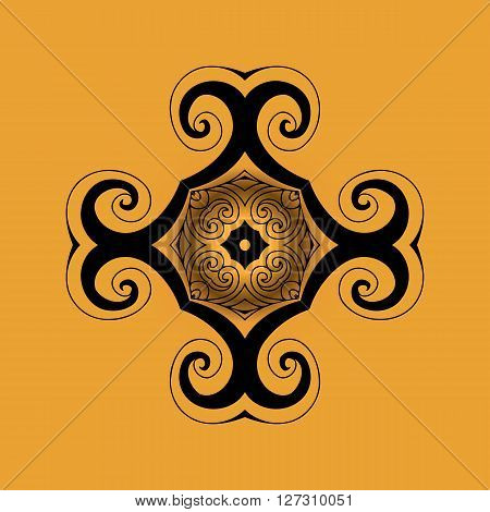 Elegant abstract design. of the elements of geometric shapes Vector Illustration.