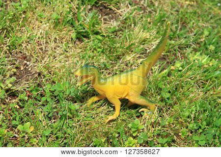 dinosaur in the grass