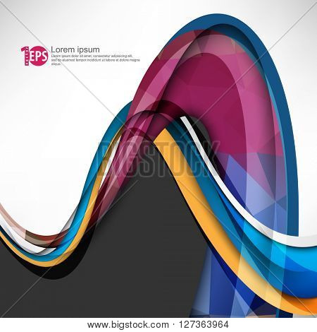 abstract twisting lines abstract material background design. eps10 vector