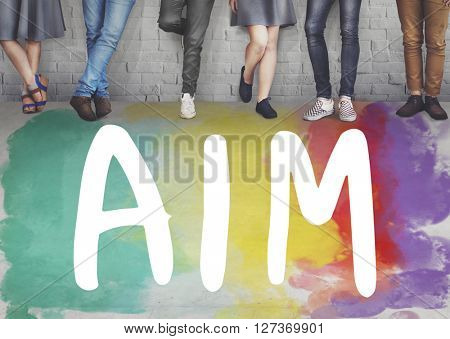 Ambition AIm Aspire Goals Motivation Aspirations Concept