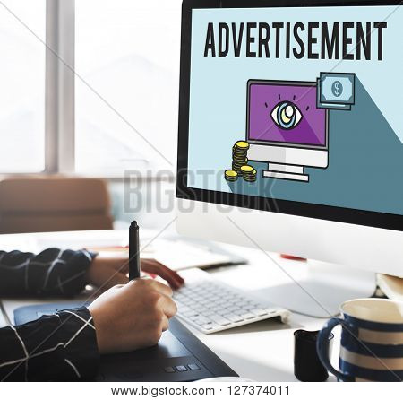 Advertisement Digital Marketing E-commerce Multimedia Concept